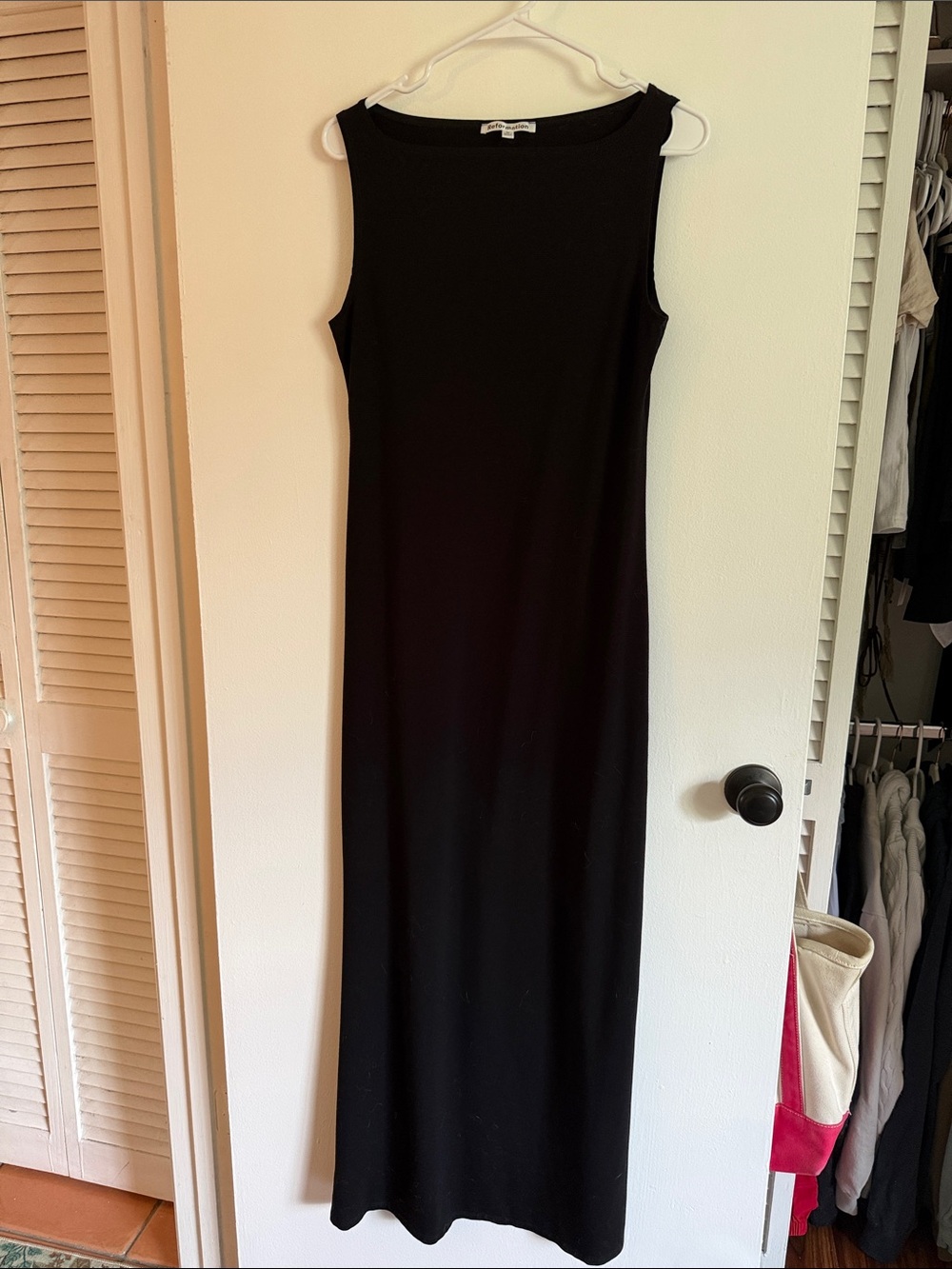 Reformation Black Sleeveless Maxi Dress